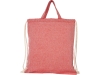 Сумка-рюкзак «Pheebs» из переработанного хлопка, 150 г/м², красный, хлопок