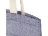 Эко-сумка «Rainbow» из переработанного хлопка с передним карманом, синий, полиэстер, хлопок