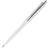 Ручка шариковая Senator Point Metal, белая, белый, пластик; металл
