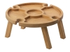 Деревянный столик на складных ножках «Outside party», коричневый, бук