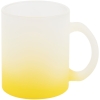 Кружка Grade Fade для сублимационной печати, матовая, желтая, желтый, стекло