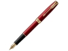 Перьевая ручка Parker Sonnet, F, черный, красный, желтый, металл