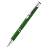 Ручка металлическая Molly софт-тач, зеленая, зеленый