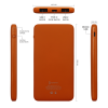 Внешний аккумулятор Bplanner Power 1 ST, софт-тач, 5000 mAh (Оранжевый), оранжевый, пластик, soft touch
