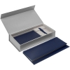 Коробка Planning с ложементом под набор с планингом, ежедневником и ручкой, серебристая, серебристый, картон