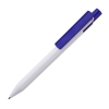 Ручка шариковая Zen, белый/синий, пластик, синий, белый, пластик