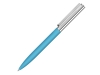 Ручка металлическая шариковая «Bright GUM» soft-touch с зеркальной гравировкой, голубой, soft touch