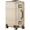 Чемодан Metal Luggage, золотистый, желтый, корпус - металл; подкладка - полиэстер