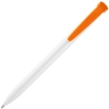 Ручка шариковая Favorite, белая с оранжевым, белый, оранжевый, пластик
