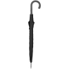 Зонт-трость Fiber Flex, черный, черный, купол - эпонж, стеклопластик; ручка - пластик, 190t; рама - сталь