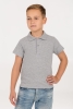 Рубашка поло детская Virma Kids, серый меланж, серый, хлопок