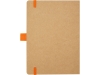 Блокнот В6 «Berk» из переработанной бумаги, оранжевый, бумага, переработанный картон/бумага
