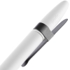 Ручка шариковая Prodir DS5 TSM Metal Clip, белая с серым, белый, серый, пластик; металл