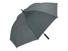 Зонт-трость «Shelter» c большим куполом, серый, полиэстер
