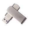 USB flash-карта SWING METAL (32Гб), серебристая, 5,3х1,7х0,9 см, металл, серебристый, металл