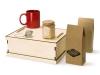 Подарочный набор «Tea Duo Deluxe», коричневый, красный, дерево, металл, керамика