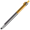 PIANO TOUCH, ручка шариковая со стилусом для сенсорных экранов, графит/желтый, металл/пластик, графит, желтый, металл, пластик