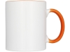 Кружка «Pix» для сублимации, белый, оранжевый, керамика