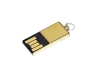 USB 2.0- флешка мини на 16 Гб с мини чипом, желтый, металл