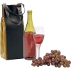 Кейс для бутылки вина; 11х11х31 см; искуccтвенная кожа; шильд, черный, кожзам
