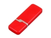 USB 2.0- флешка на 32 Гб с оригинальным колпачком, красный, пластик