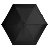 Зонт складной Five, черный, черный, купол - эпонж, алюминий, 190t; ручка - пластик; футляр - эва; спицы - металл
