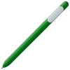 Ручка шариковая Swiper, зеленая с белым, зеленый, белый, пластик