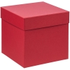 Коробка Cube, M, красная, красный, картон