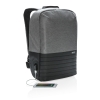 Рюкзак для ноутбука Swiss Peak с RFID и защитой от карманников, серый; черный, полиэстер; полиэстер