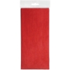 Упаковочная бумага "Тишью", красный, 10 листов в упаковке, размер листа 50*75 см, красный