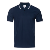 Рубашка поло мужская STAN с окантовкой хлопок/полиэстер 185, 04T, Т-синий, 185 гр/м2, хлопок