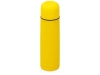Термос «Ямал Soft Touch» с чехлом, желтый, металл, soft touch
