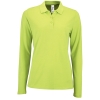 Рубашка поло женская с длинным рукавом Perfect LSL Women, зеленое яблоко, зеленый, хлопок