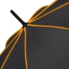Зонт-трость Seam, оранжевый, оранжевый, soft touch
