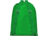 Рюкзак «Lerу» с парусиновыми лямками, зеленый, полиэстер