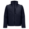 Куртка-трансформер унисекс Astana, темно-синяя, синий, плотность 170 г/м², верх - полиэстер 100%, плотность 65 г/м², оксфорд; подкладка - полиэстер 100%, таффета; наполнитель - полиэстер 100%, плотность 75 г/м²