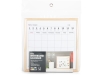 Календарь для заметок с маркером «Whiteboard calendar», белый, дерево, металл