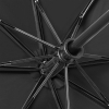 Зонт складной Fiber Magic, черный, черный, купол - эпонж, 190t; рама - металл; спицы - стеклопластик; ручка - пластик