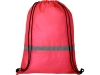 Рюкзак «Oriole» со светоотражающей полосой, красный, полиэстер