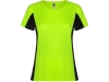 Спортивная футболка «Shanghai» женская, черный, зеленый, полиэстер