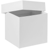 Коробка Cube, S, белая, белый, картон