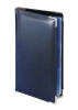 Визитница Imperium, синий, 125х203 мм, на 84 визитки, сменный блок, кожа