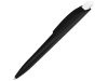 Ручка шариковая пластиковая «Stream», черный, белый, пластик