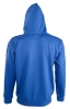 Толстовка мужская на молнии Soul Men 290 с контрастным капюшоном, ярко-синяя, синий, полиэстер 50%; хлопок 50%, плотность 280 г/м²; мольтон