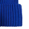 Вязаная шапка с козырьком Peaky, синяя (василек), акрил