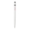 Металлическая ручка-стилус Slim, серебристый, алюминий; abs