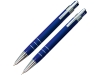 Подарочный набор «Эльба»: ручка шариковая, механический карандаш, синий, кожзам
