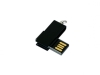 USB 2.0- флешка мини на 32 Гб с мини чипом в цветном корпусе, черный, металл