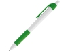 Шариковая ручка с противоскользящим покрытием «AERO», зеленый, пластик