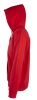Толстовка мужская на молнии с капюшоном Seven Men, красная, красный, полиэстер 50%; хлопок 50%, плотность 280 г/м²; мольтон